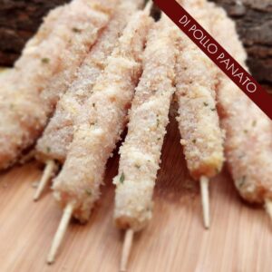 Arrosticini di pollo panato